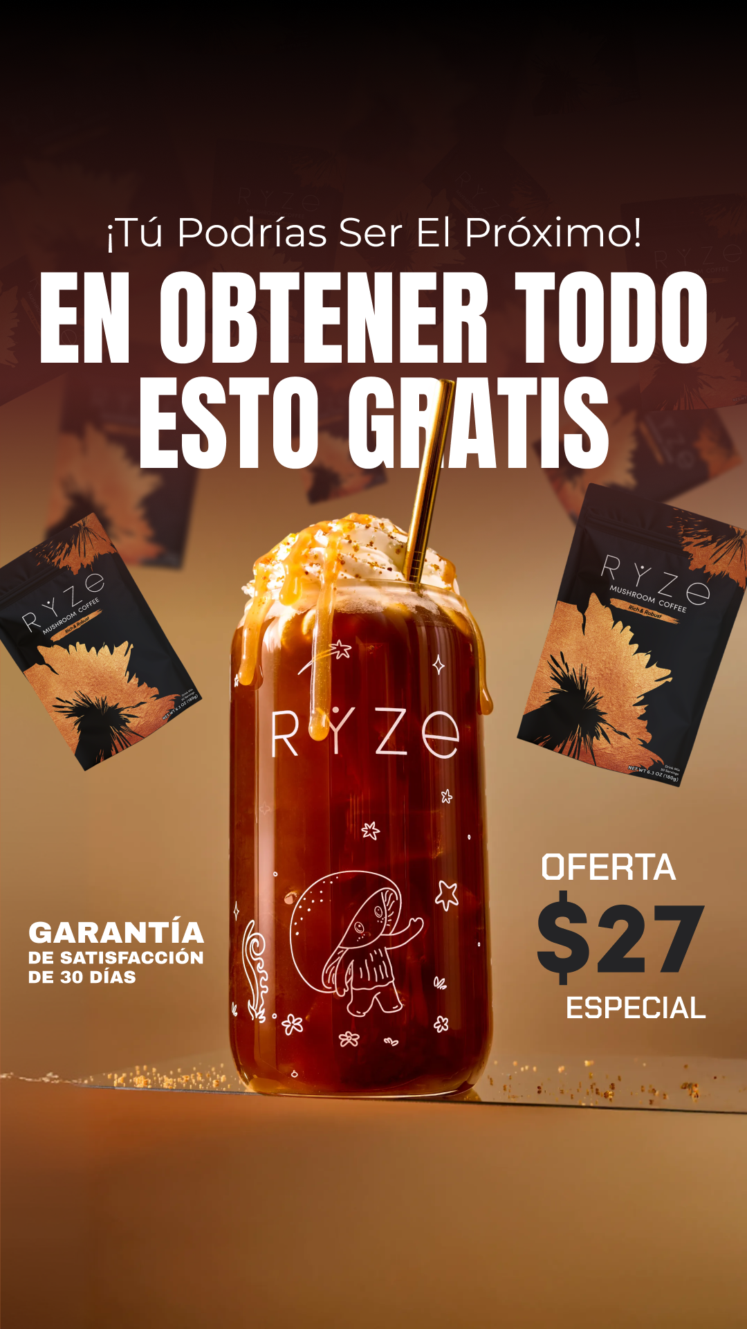 RYZE Superfoods Facebook ad