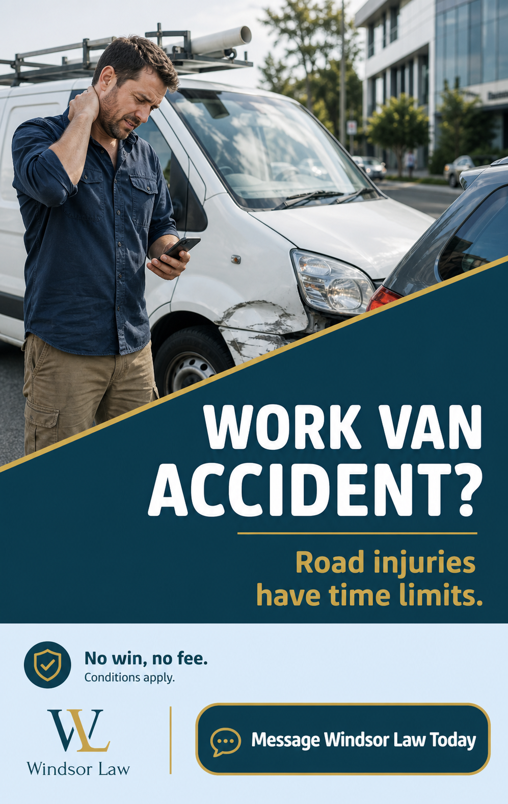 Windsor Law Facebook ad: Motor Vehicle Accident Claim?