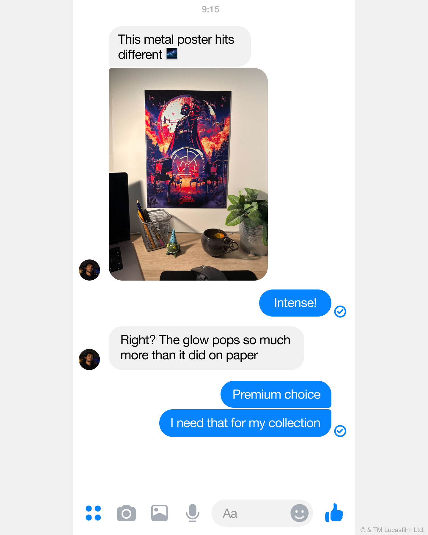 Displate Facebook ad