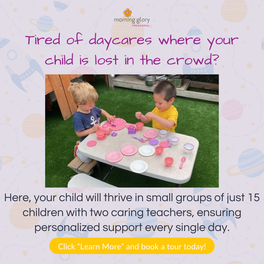 Morning Glory Preschool Facebook ad: PSA: Parents!