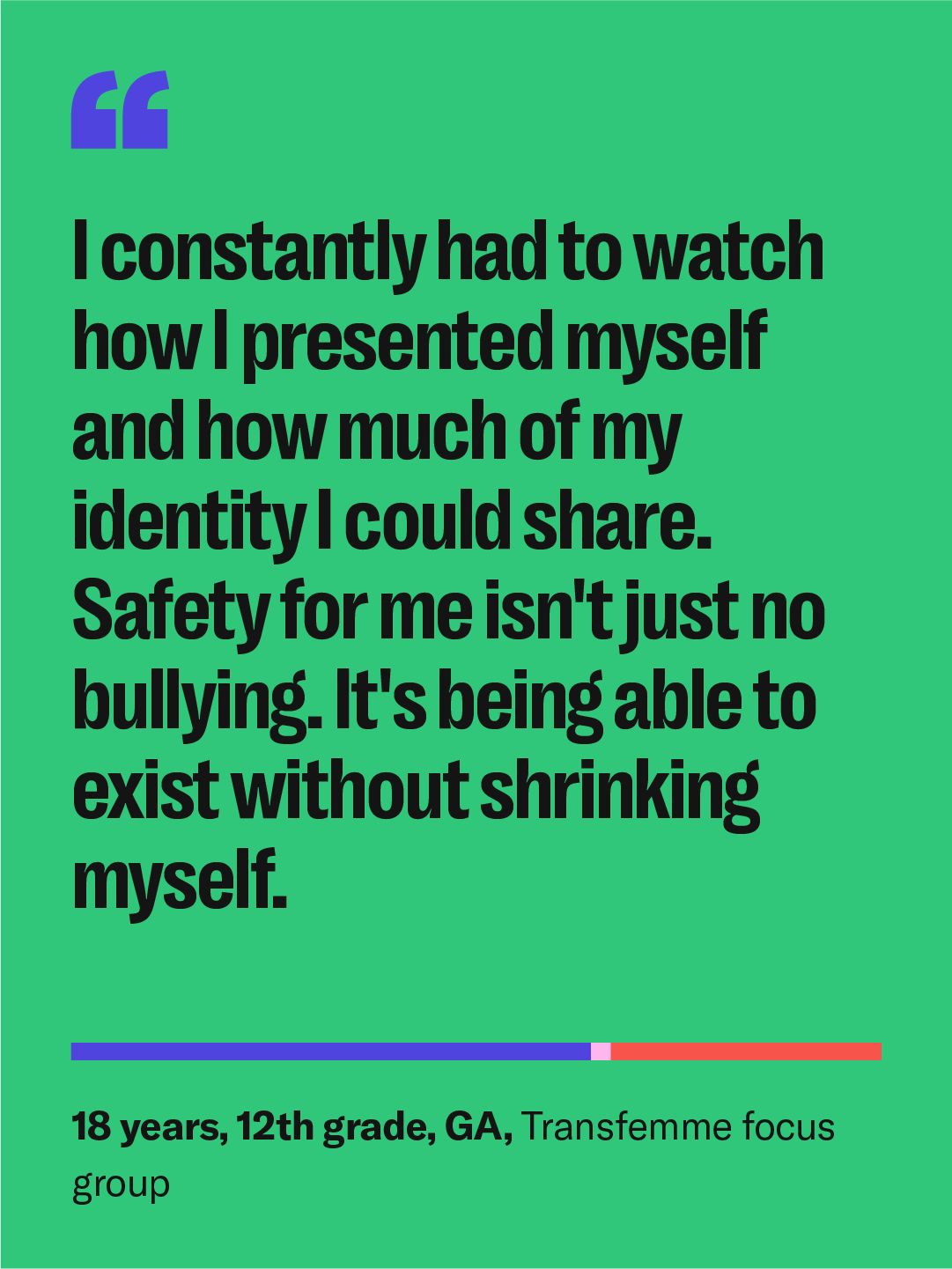 Glisten Facebook ad: LGBTQ+ Youth: Your voice shapes change