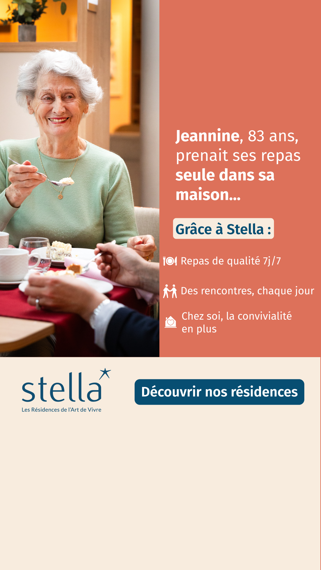 Stella Résidences Seniors Facebook ad