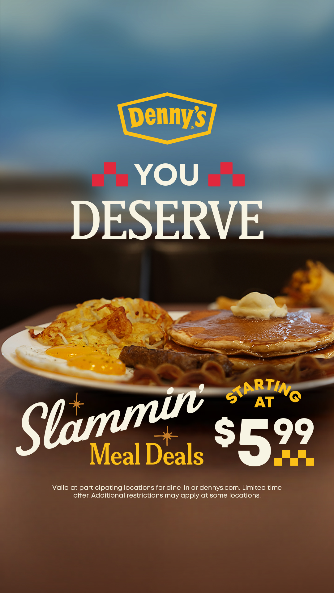 Denny's Facebook ad from May 26, 2026