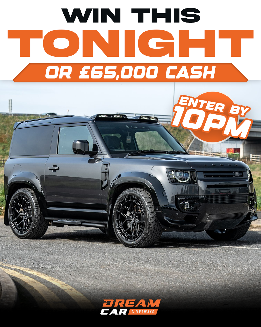 Dream Car Giveaways Facebook ad