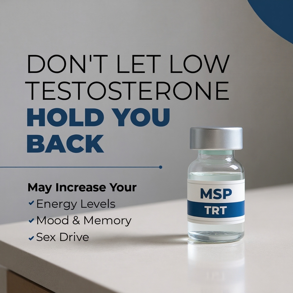Maximum Sustained Performance Health Hub Facebook ad: Optimize Testosterone. Maximize Output.