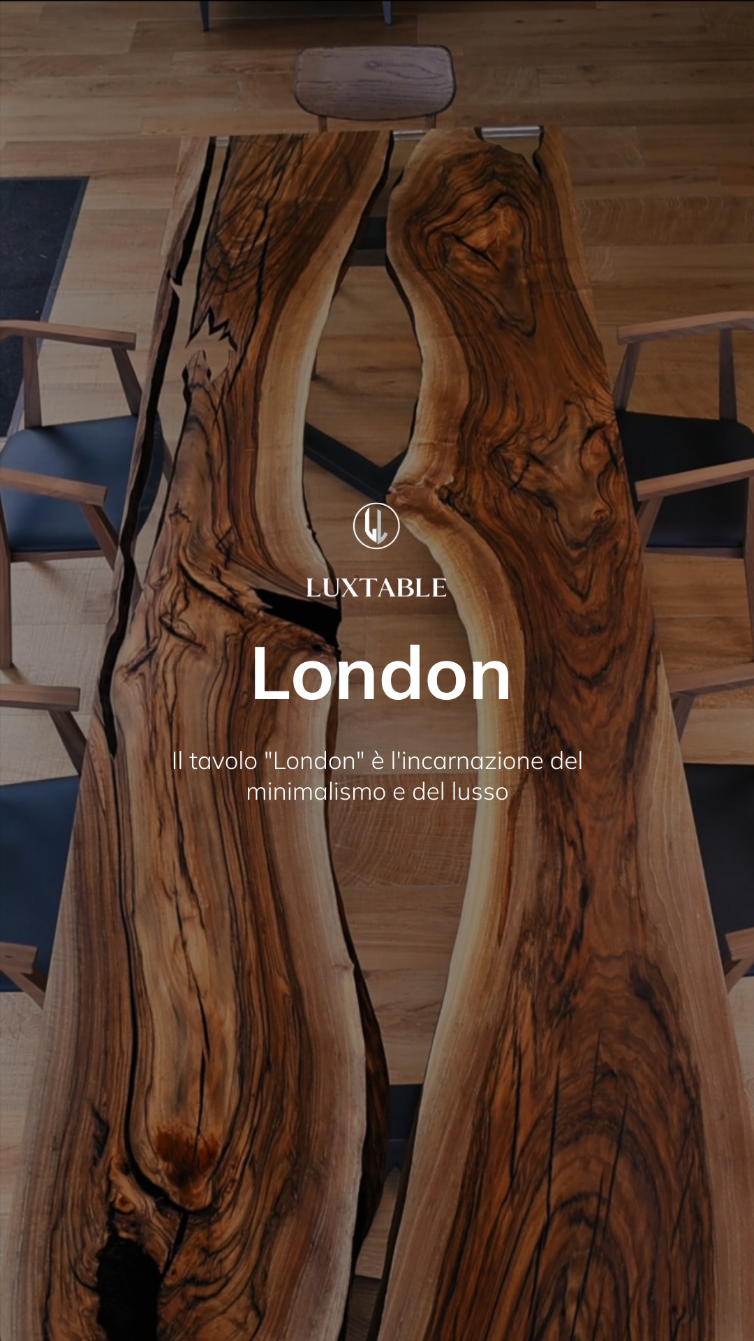 LuxTable Italy tavoli in legno e resina Facebook ad: Crea il Tuo Tavolo Perfetto: Configura Legno, Resina…
