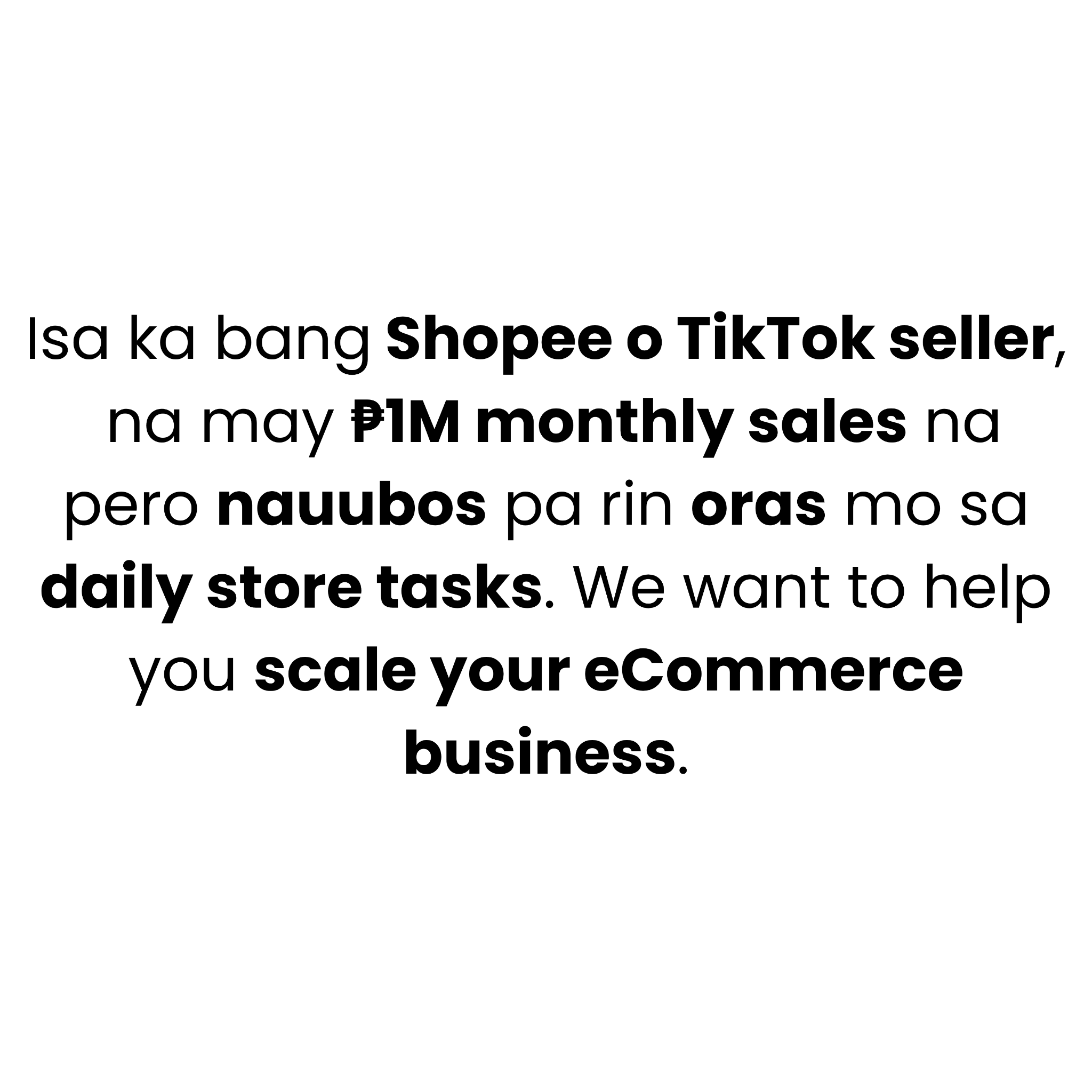 ECOM Accelerator Facebook ad