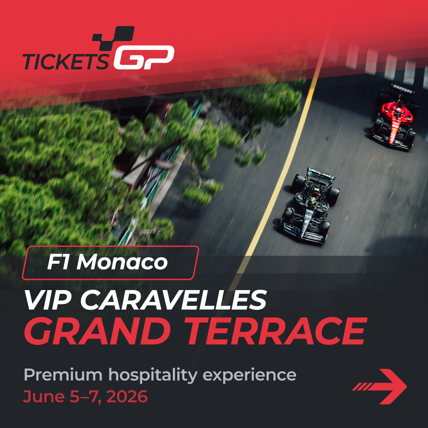 Tickets.GP Facebook ad: Enter the inner circle of Formula 1 in…