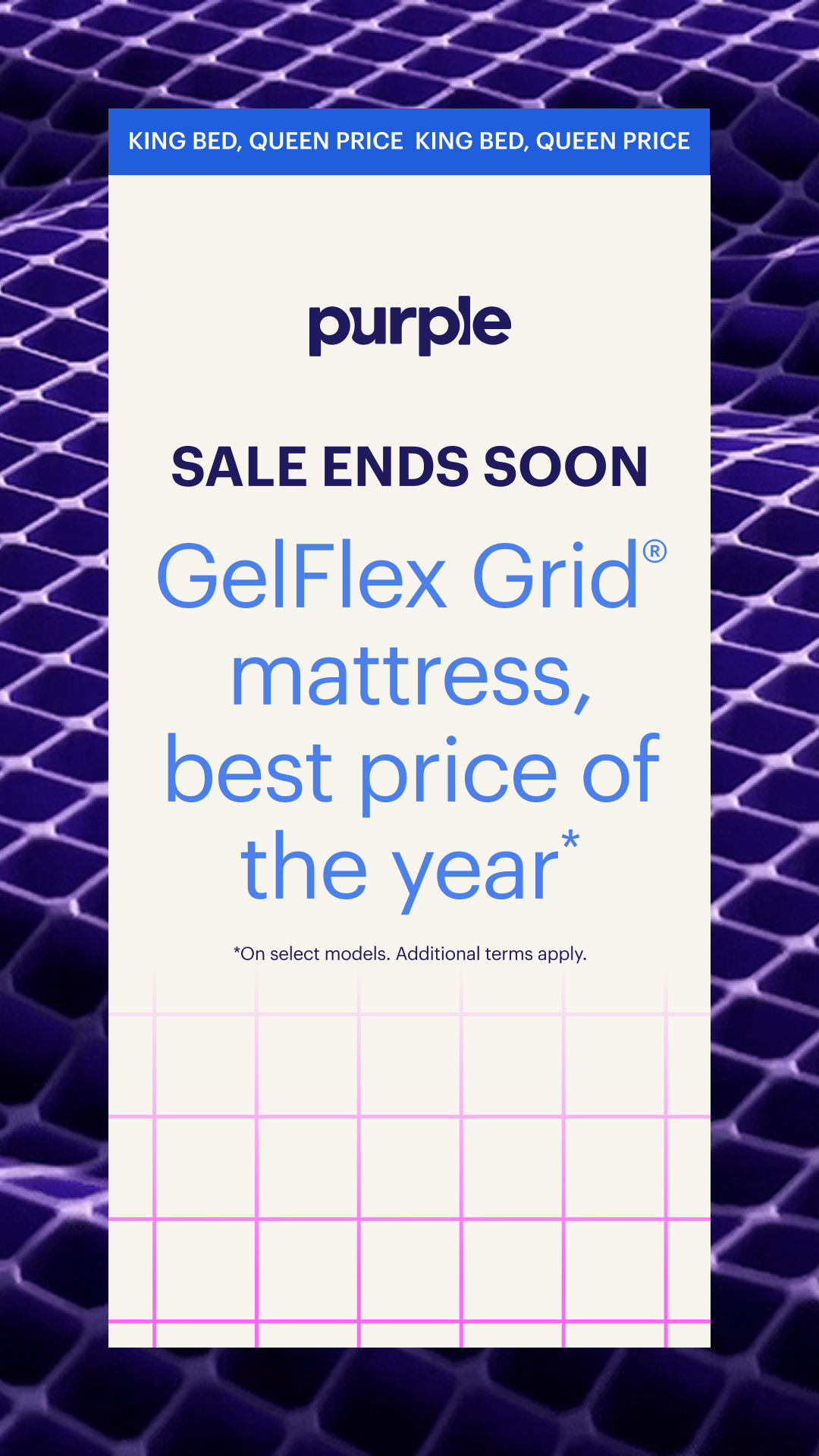 Purple Facebook ad