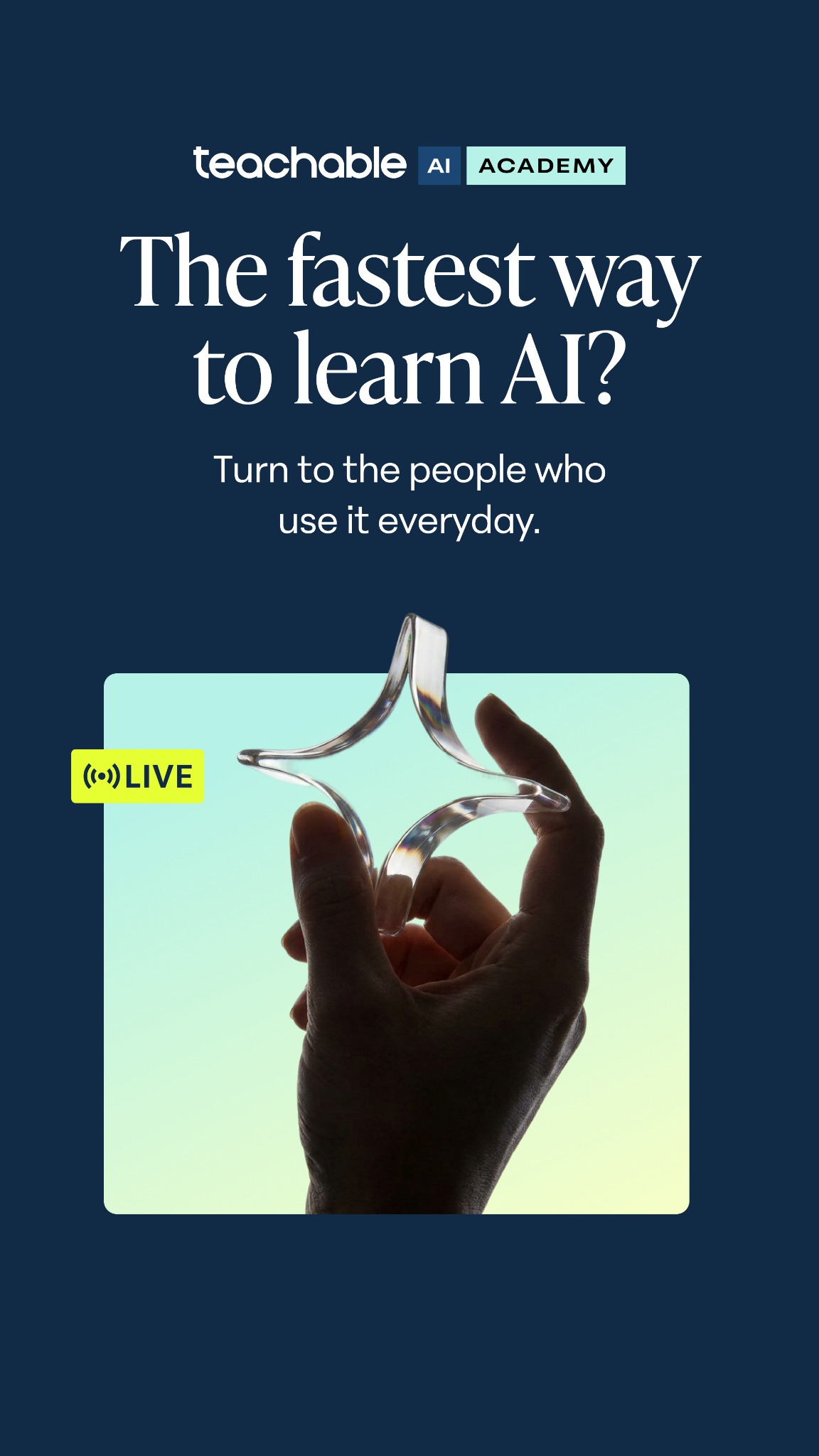 Teachable Facebook ad