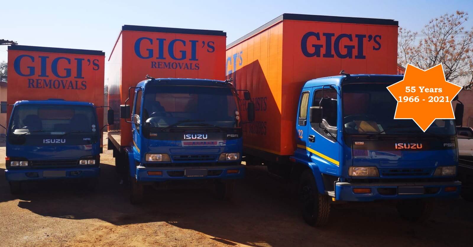 Gigi's Removals Facebook ad: Furniture moving and storage.