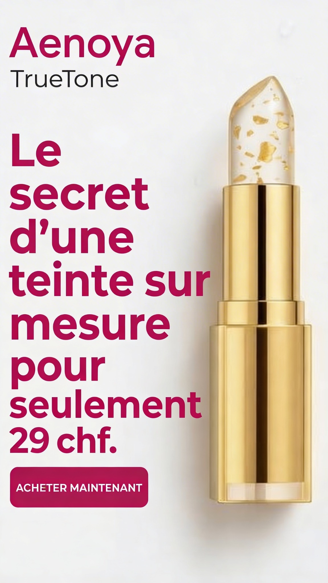 Aenoya Facebook ad: ACHETEZ 1 + 1 GRATUIT