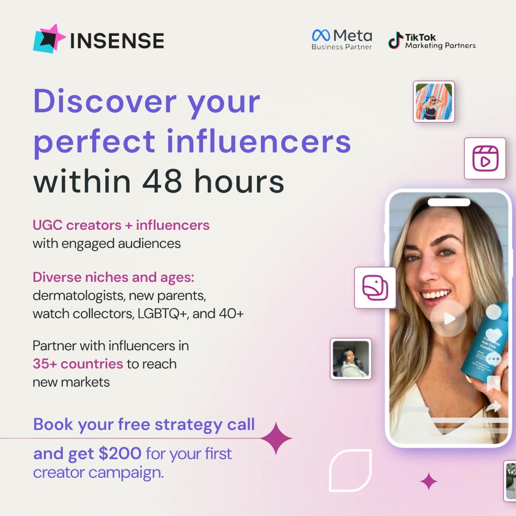 Insense Facebook ad