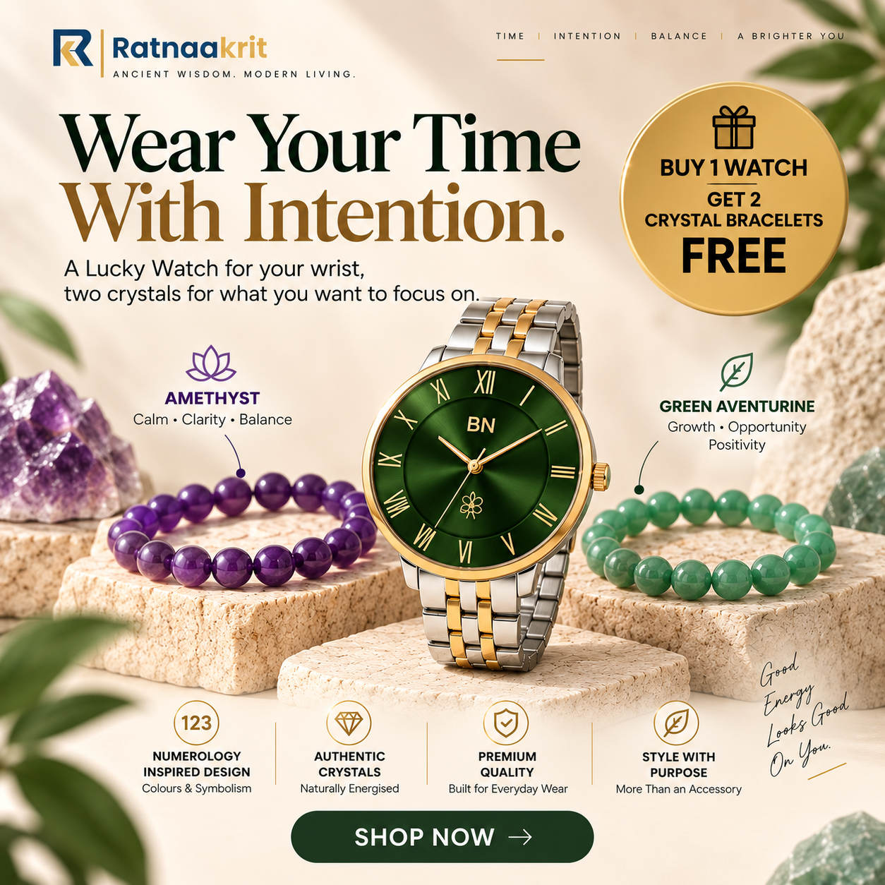 Ratnakrit Facebook ad: Wear Your Lucky Energy