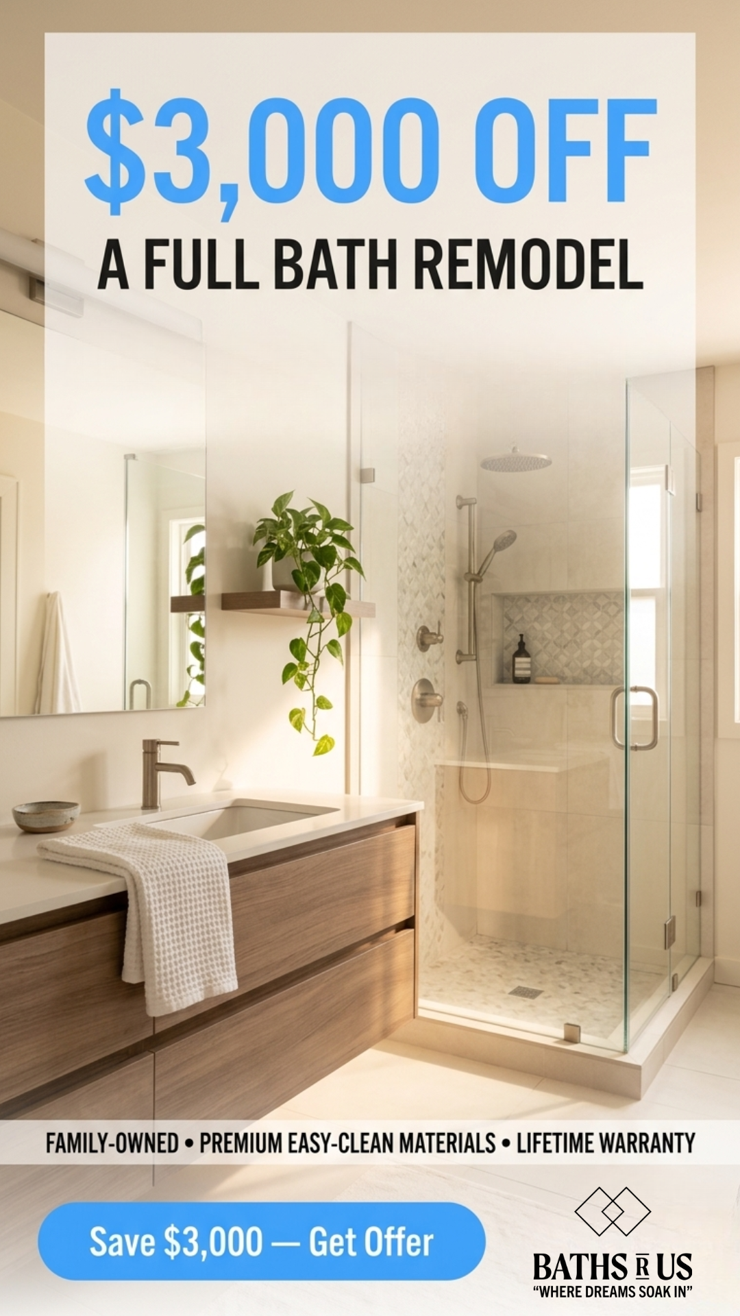 Baths R Us Facebook ad