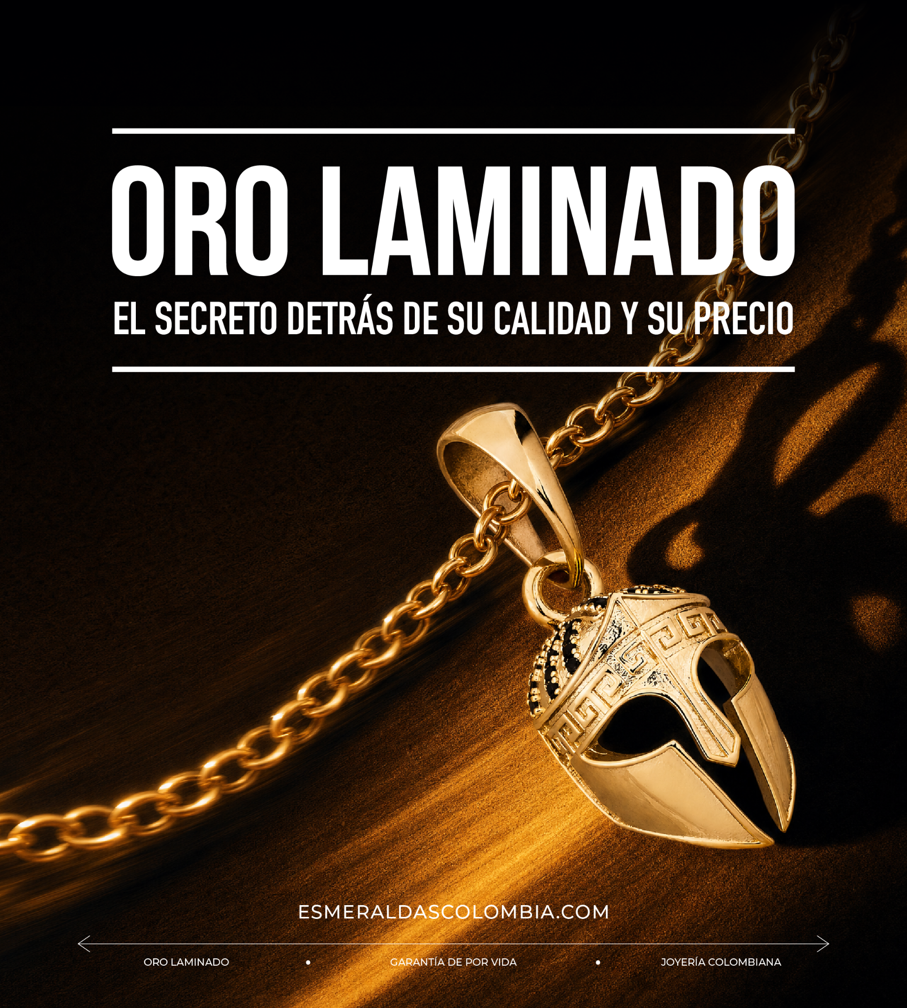 Esmeraldas Colombia Facebook ad: Dije Gladiador Oro Laminado