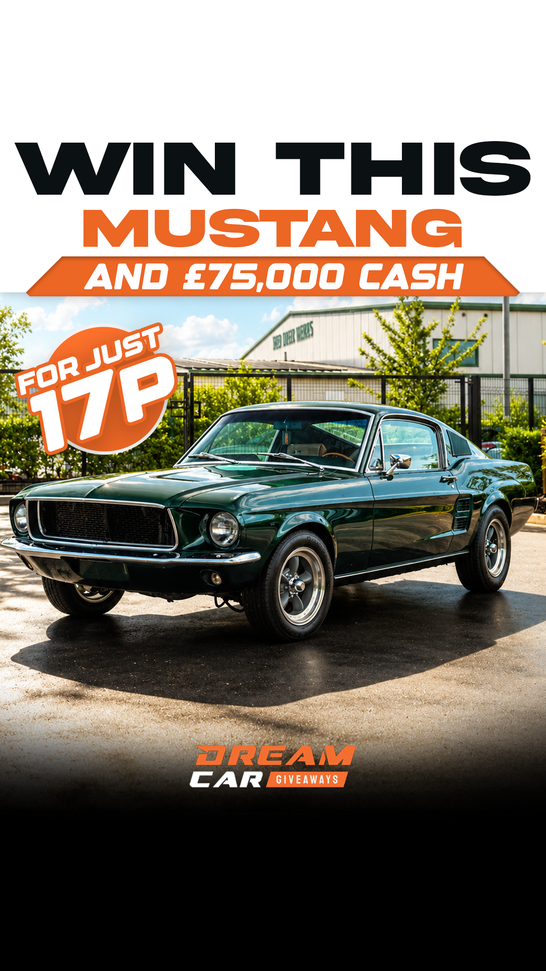 Dream Car Giveaways Facebook ad