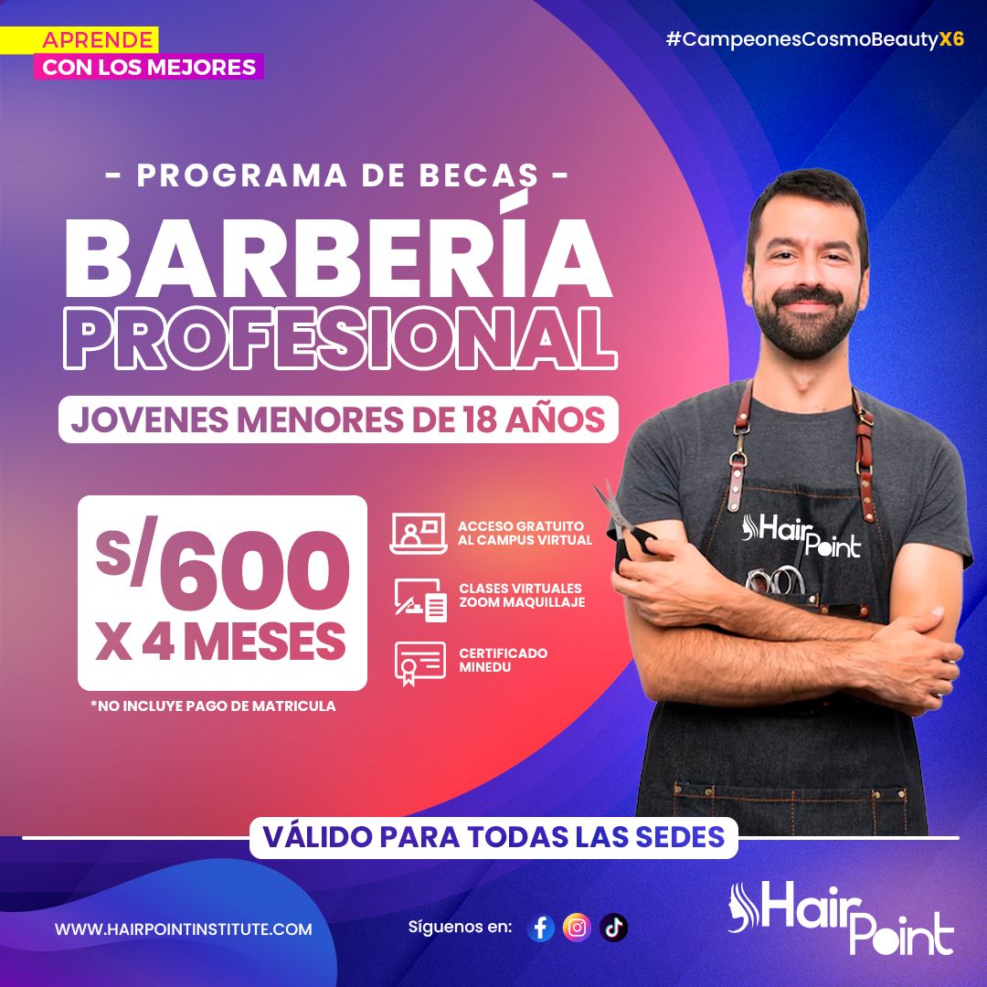 HAIR POINT Instituto De Cosmetología , Estilismo y Estética Integral Facebook ad