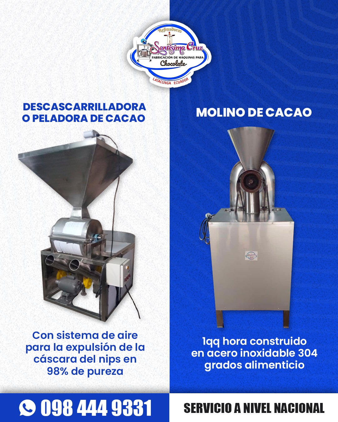 Refinadora Santísima Cruz Facebook ad: ¡Cotiza ahora!