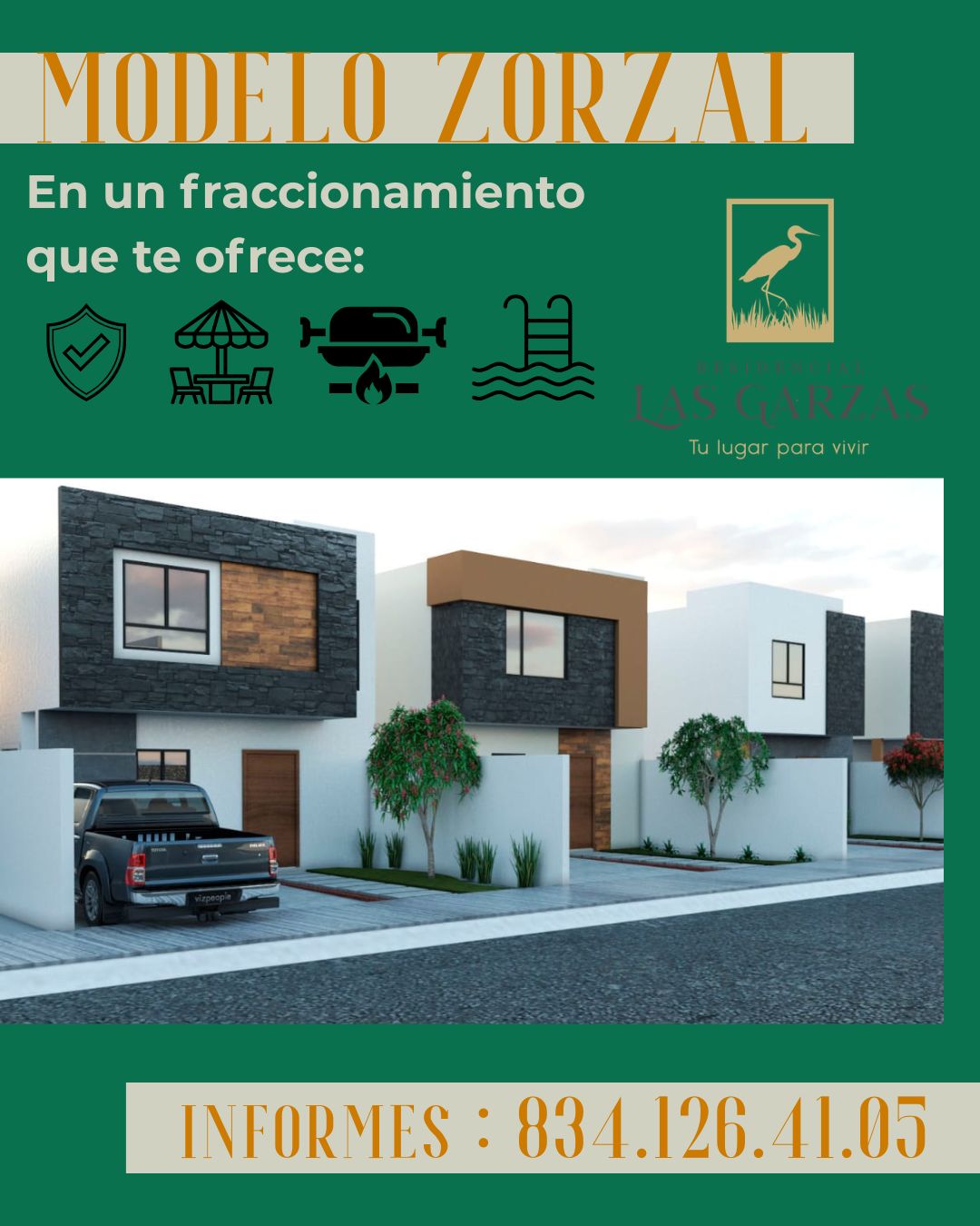 Residencial.lasgarzas Facebook ad: Modelo Zorzal en Fraccionamiento Las Garzas, Cd.