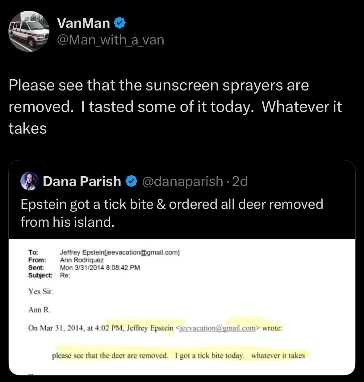 VanMan Facebook ad
