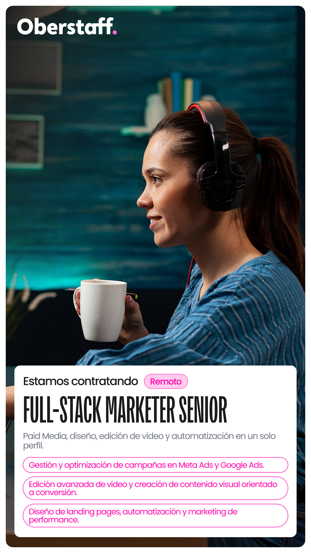 Oberstaff Facebook ad from May 8, 2026