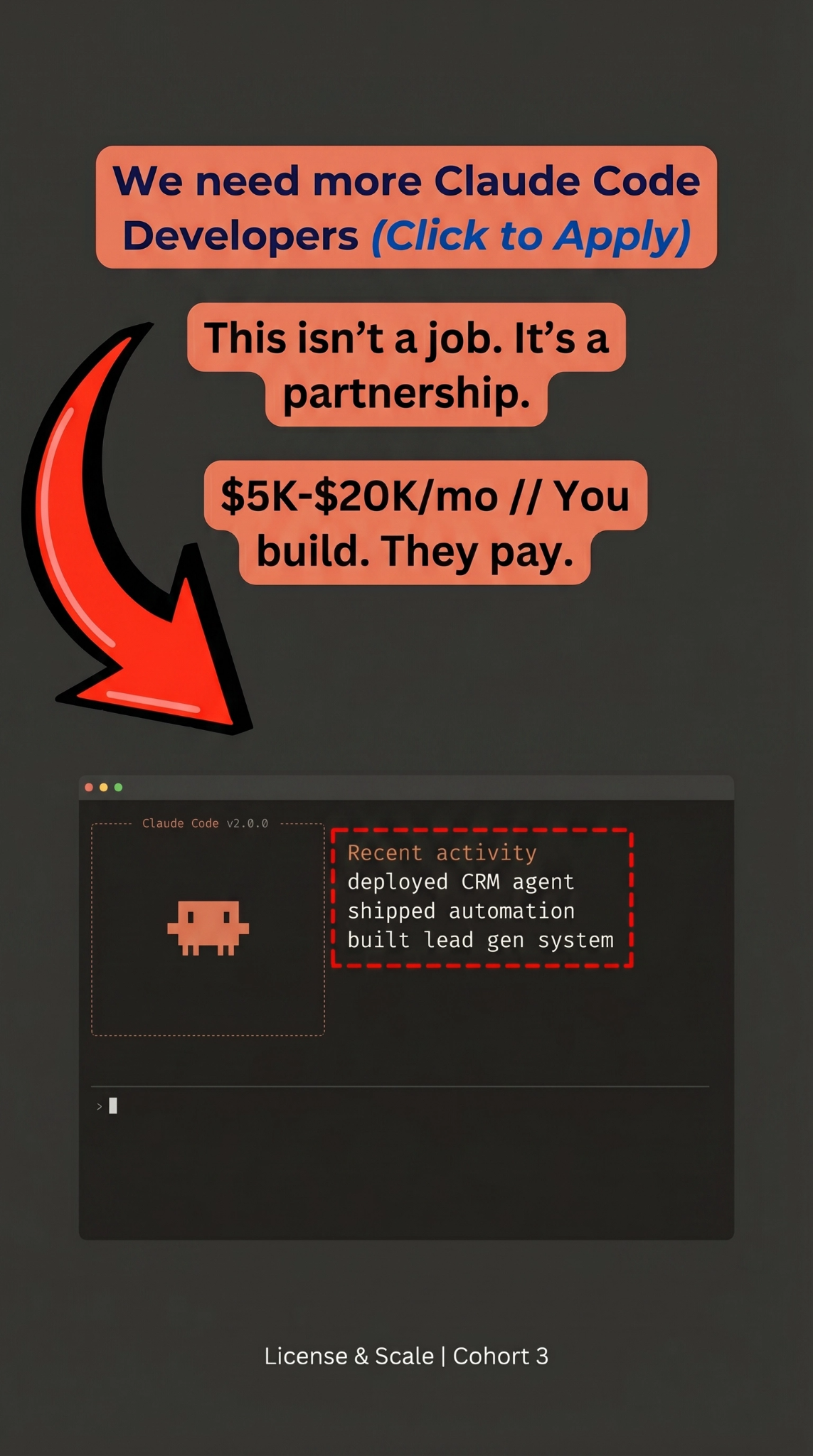 License & Scale - Cameron England Facebook ad: Make $ with your AI Skills!