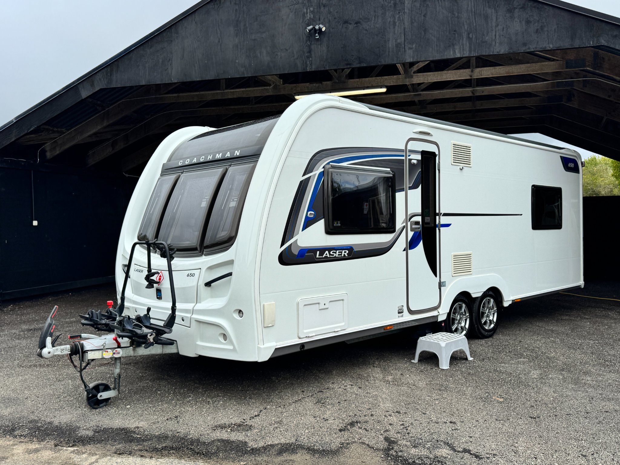 Ashton Fairhurst Facebook ad: 2016 Coachman Laser loaded with accessories.
