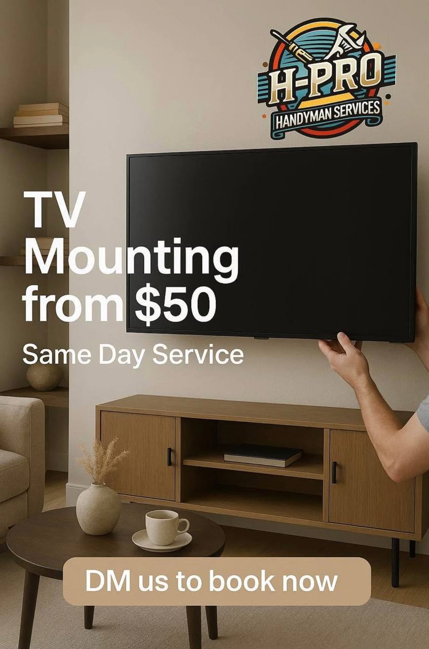 H-Pro Handyman Services Facebook ad from Aug 11, 2025