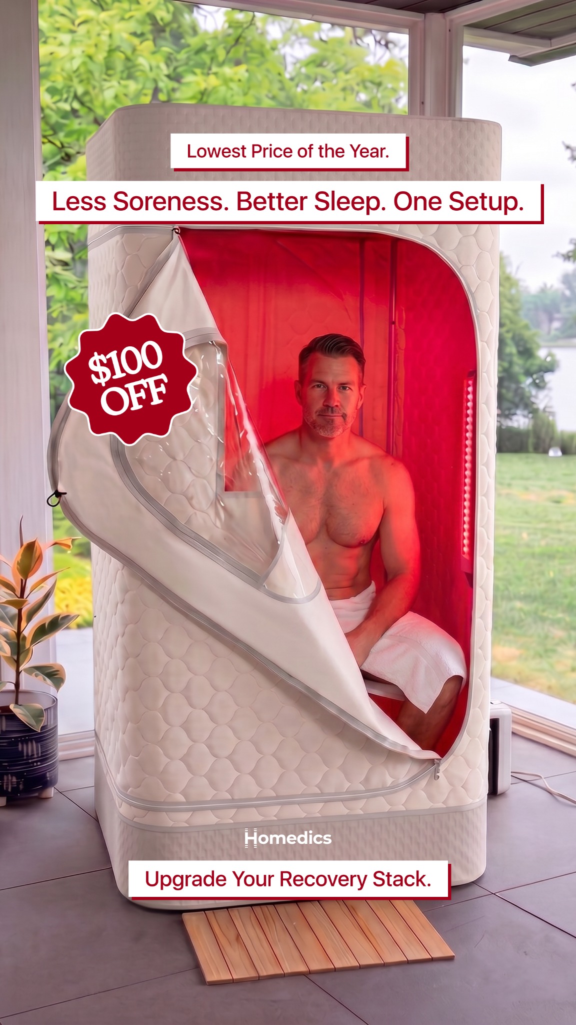 Homedics Facebook ad