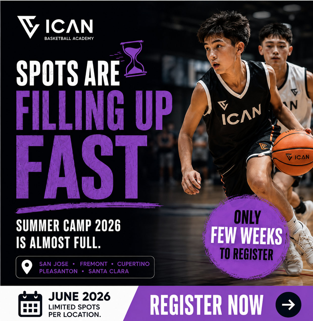 ICAN Basketball Academy Facebook ad