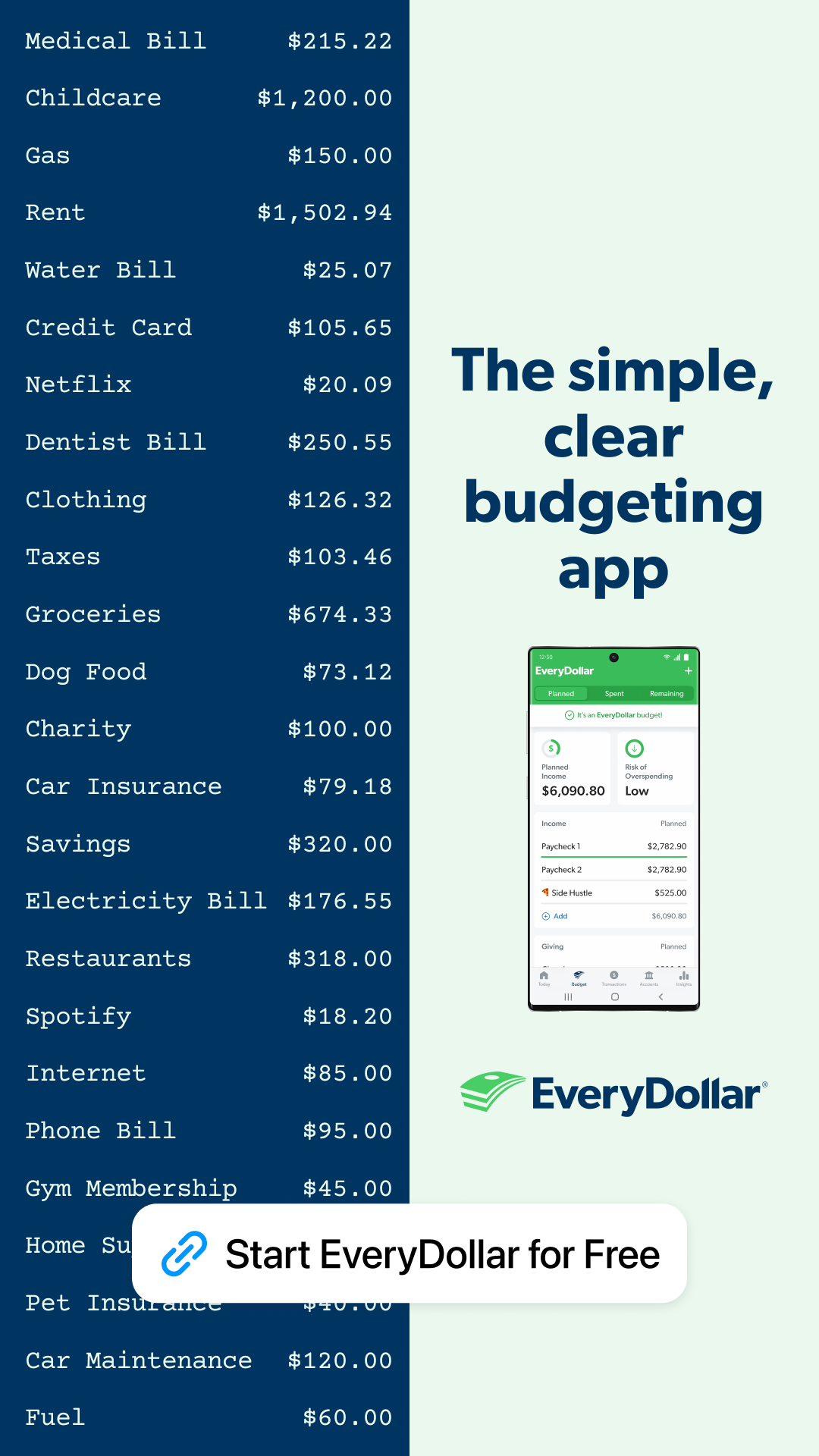 EveryDollar Facebook ad