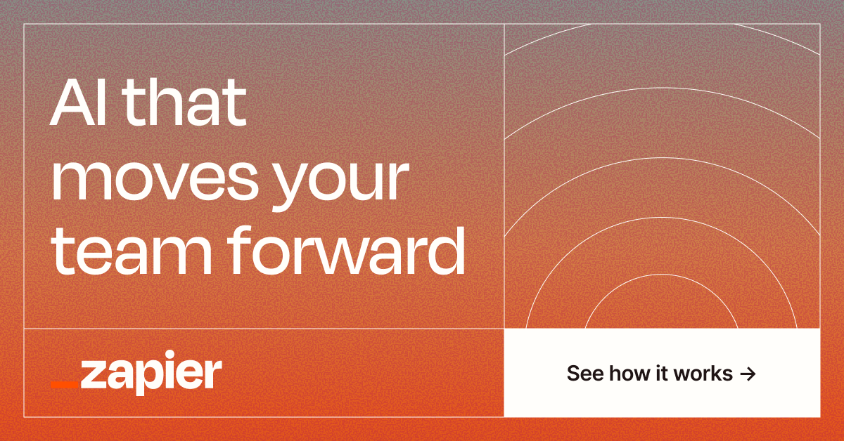 Zapier Facebook ad