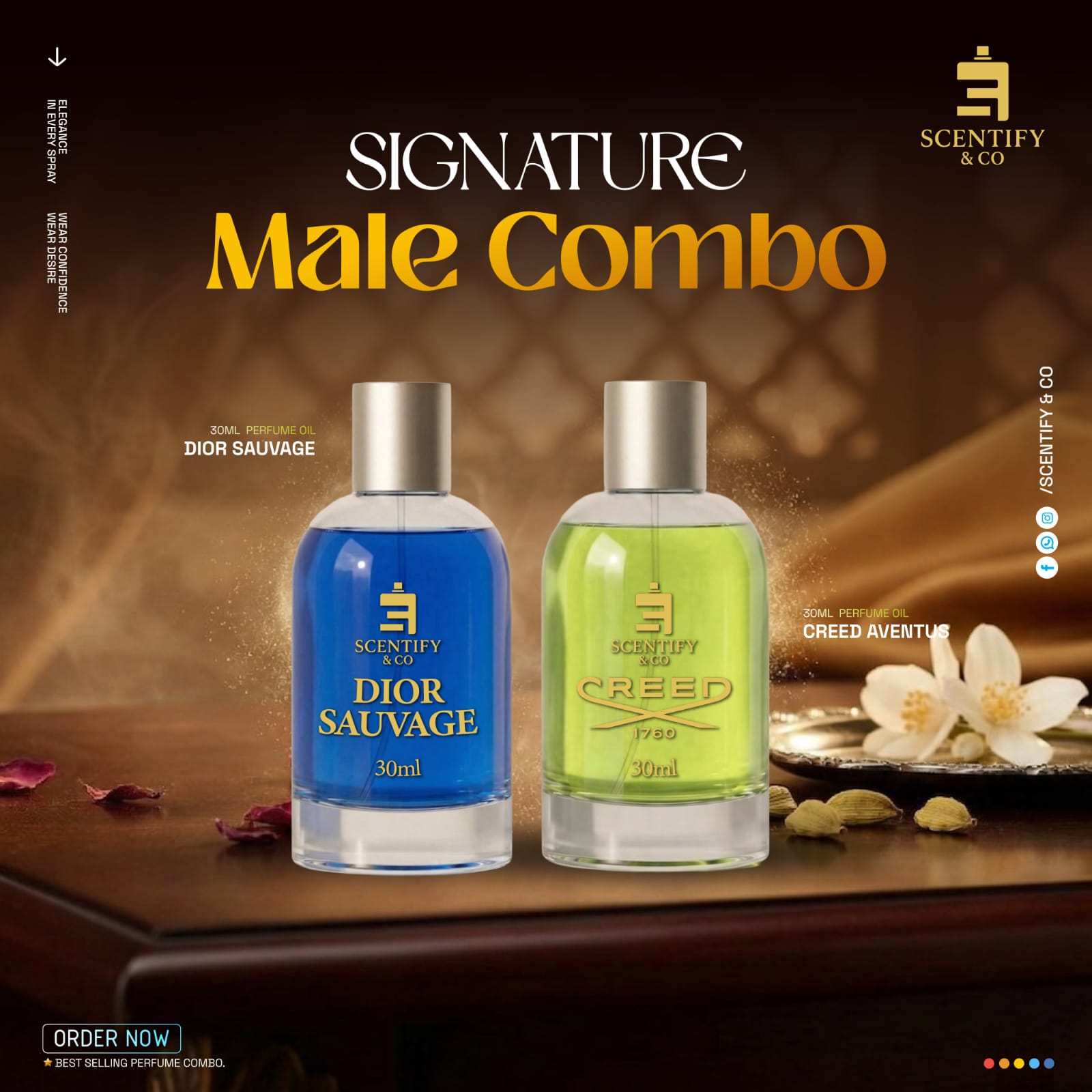 Scentify & Co Facebook ad: সামারের জন্য যে দুইটা পারফিউম রিফ্রেশিং ভাইব দিবে…