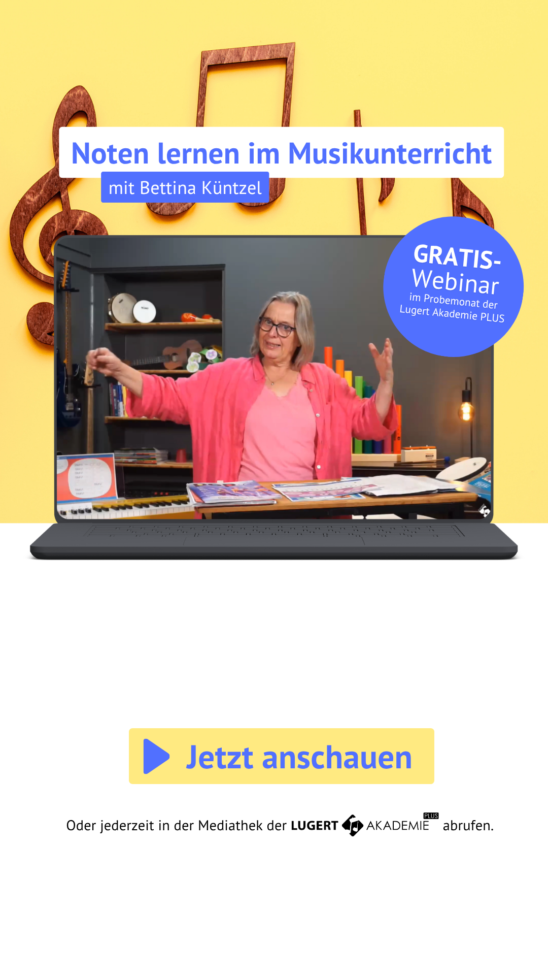 Lugert Verlag Facebook ad: Noten lernen in der Grundschule