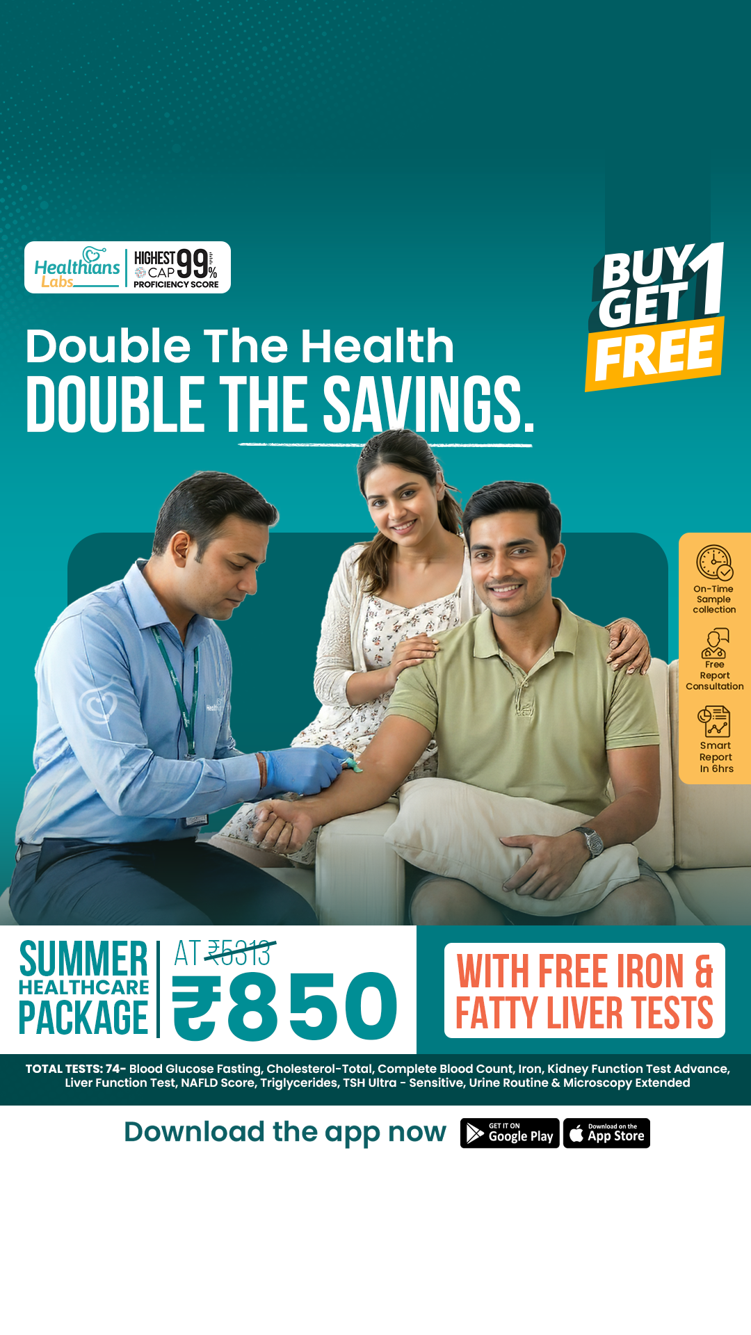 Healthians Facebook ad