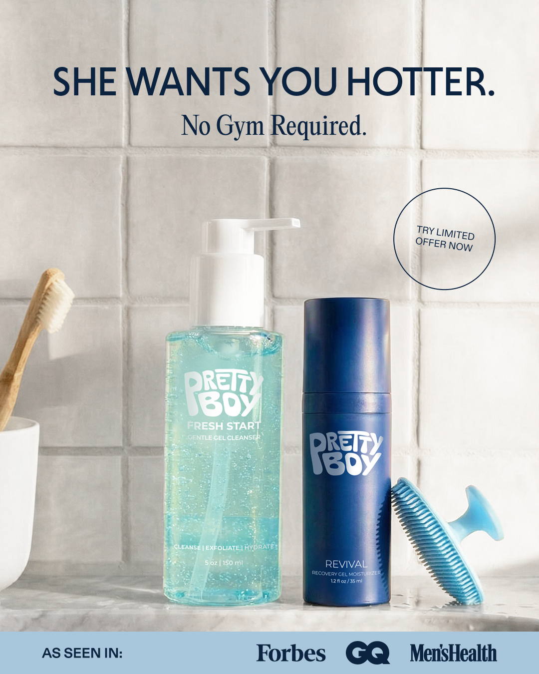 PrettyBoy Facebook ad