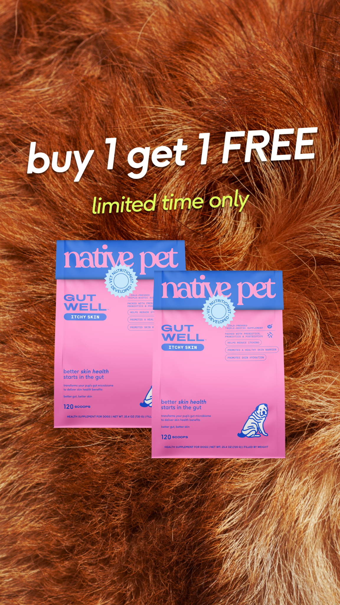 Native Pet Facebook ad