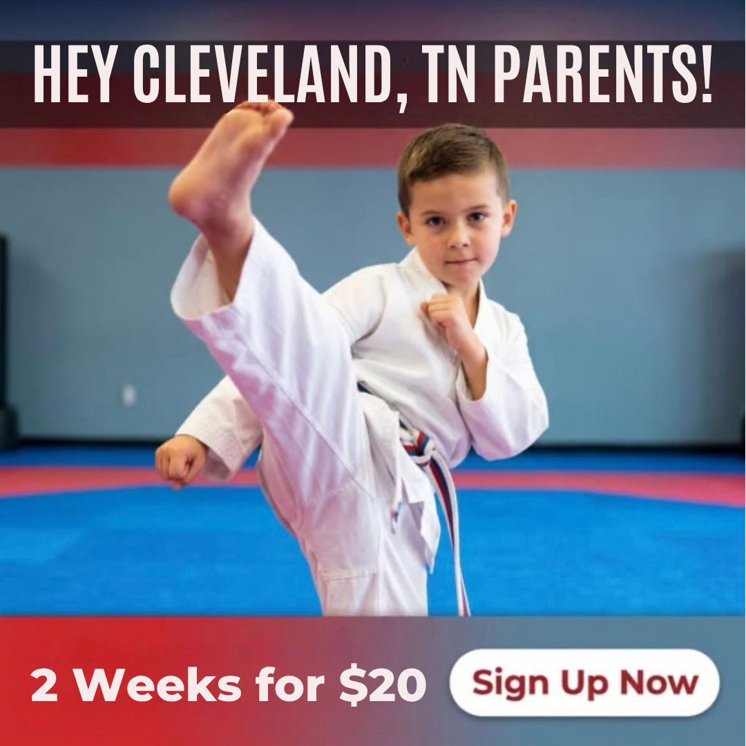 Cleveland Family Martial Arts Facebook ad: TWO WEEKS OF CLASSES FOR $20