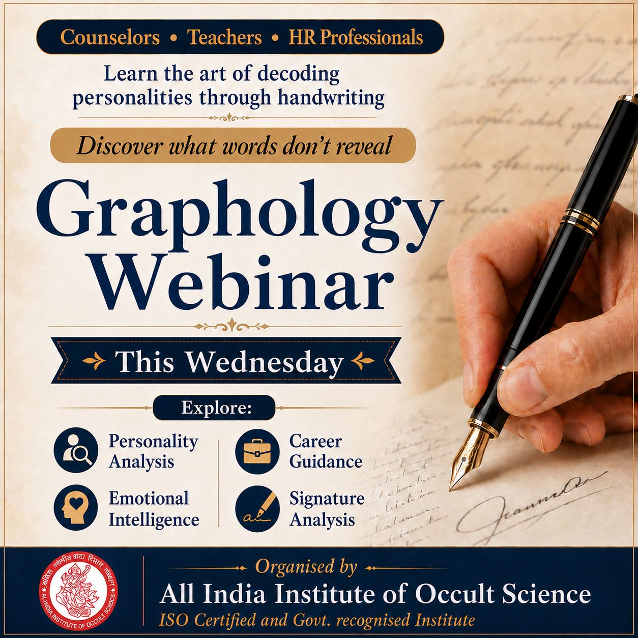 All India Institute of Occult Science Facebook ad: Register at just ₹99