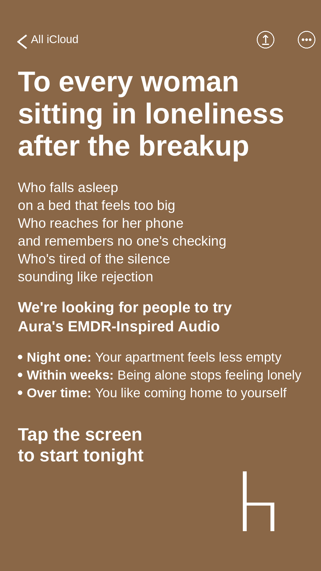 Aura: Find peace every day Facebook ad