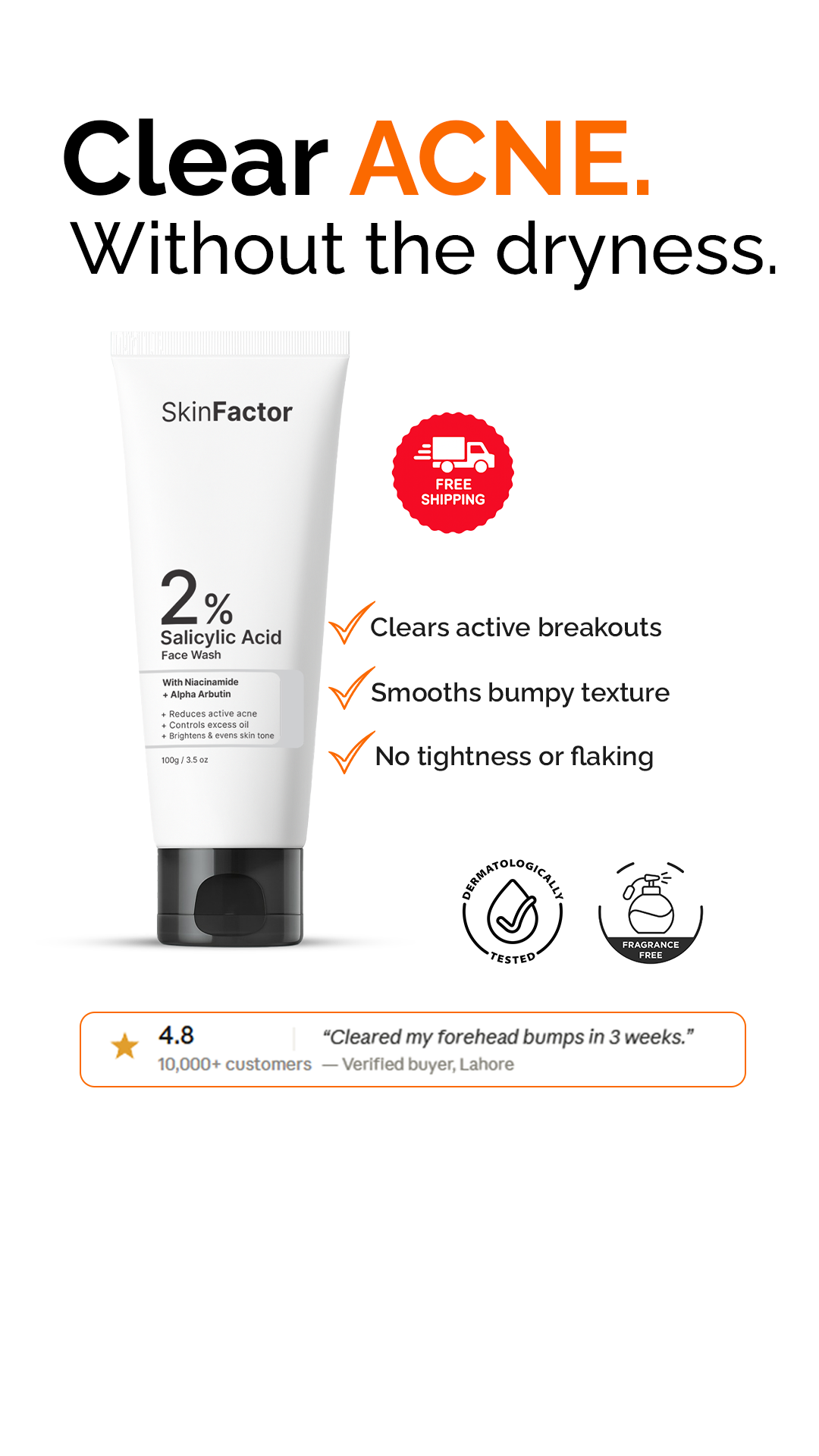 SkinFactor Facebook ad