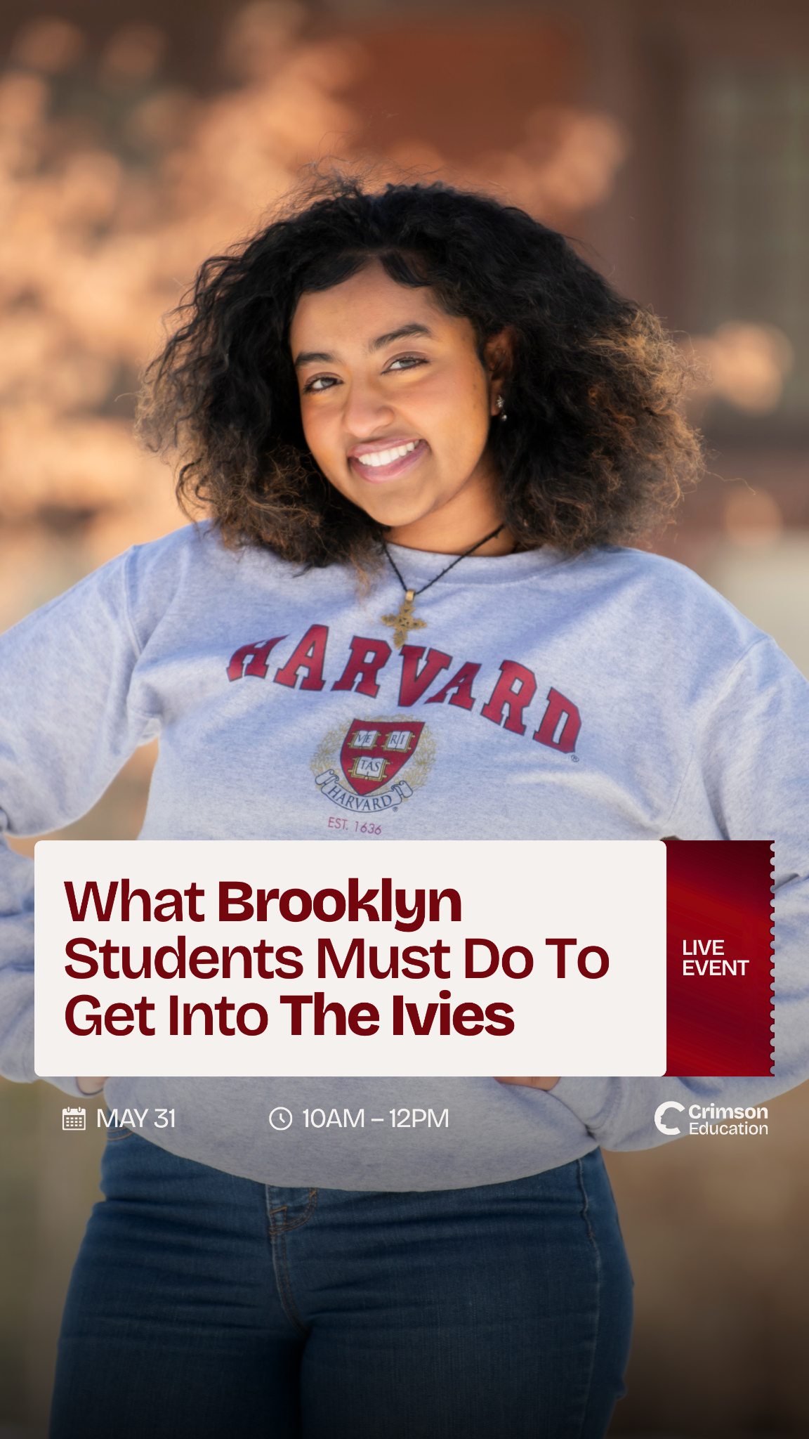 Crimson Education Facebook ad