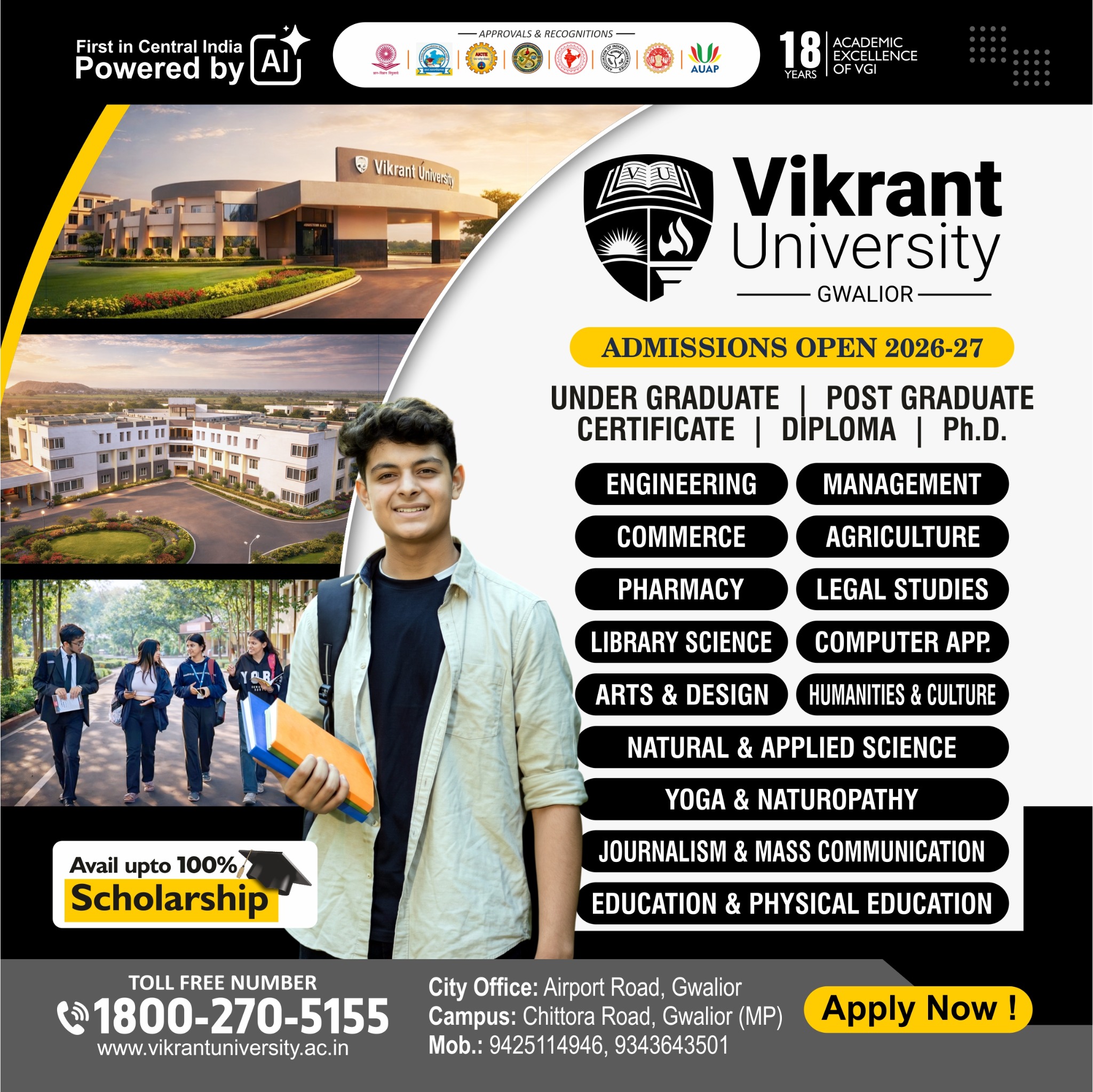 Vikrant University Facebook ad