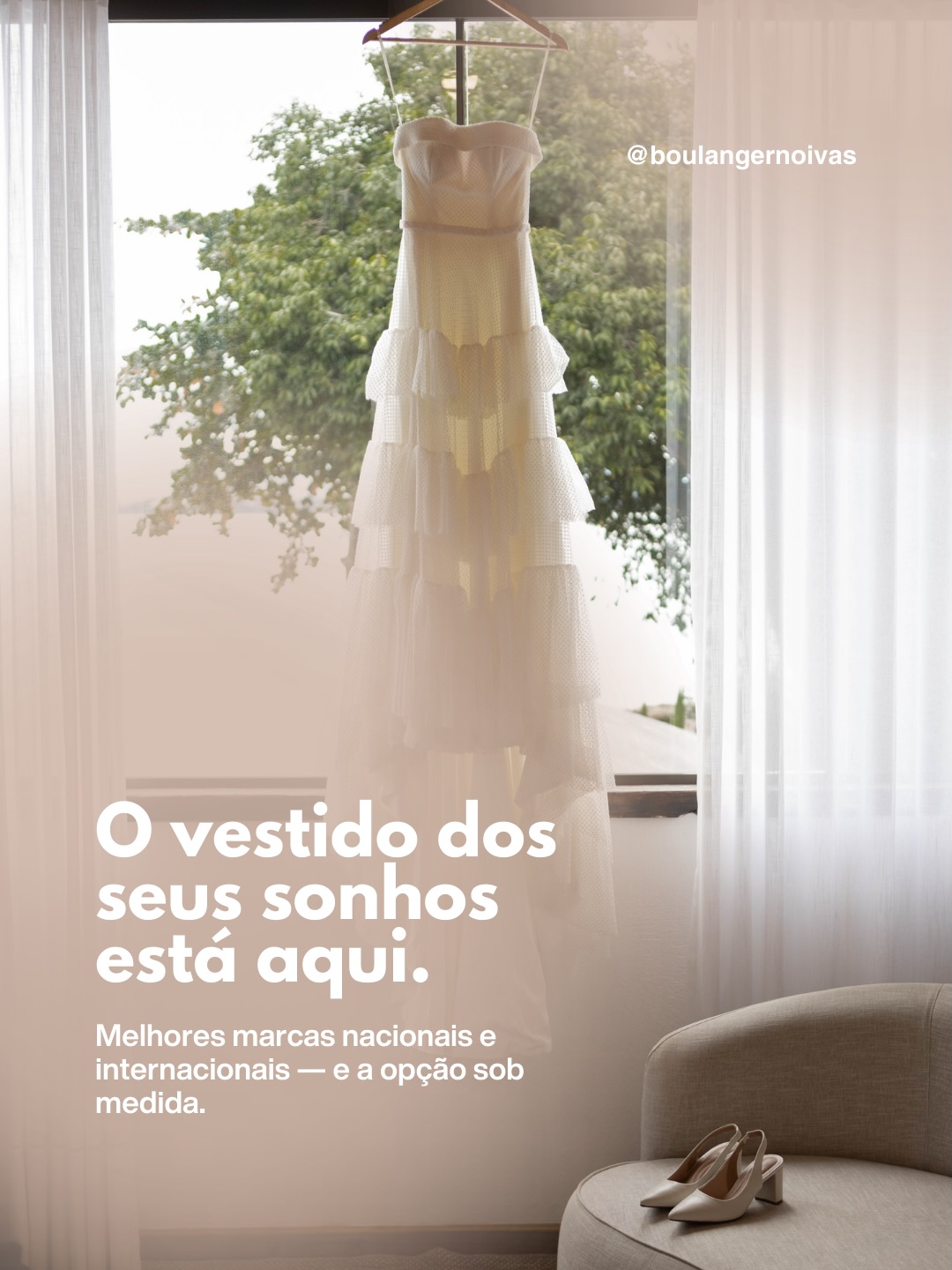 Boulanger Vestidos de Noiva Facebook ad: Encontrar o vestido perfeito começa por conhecer as…