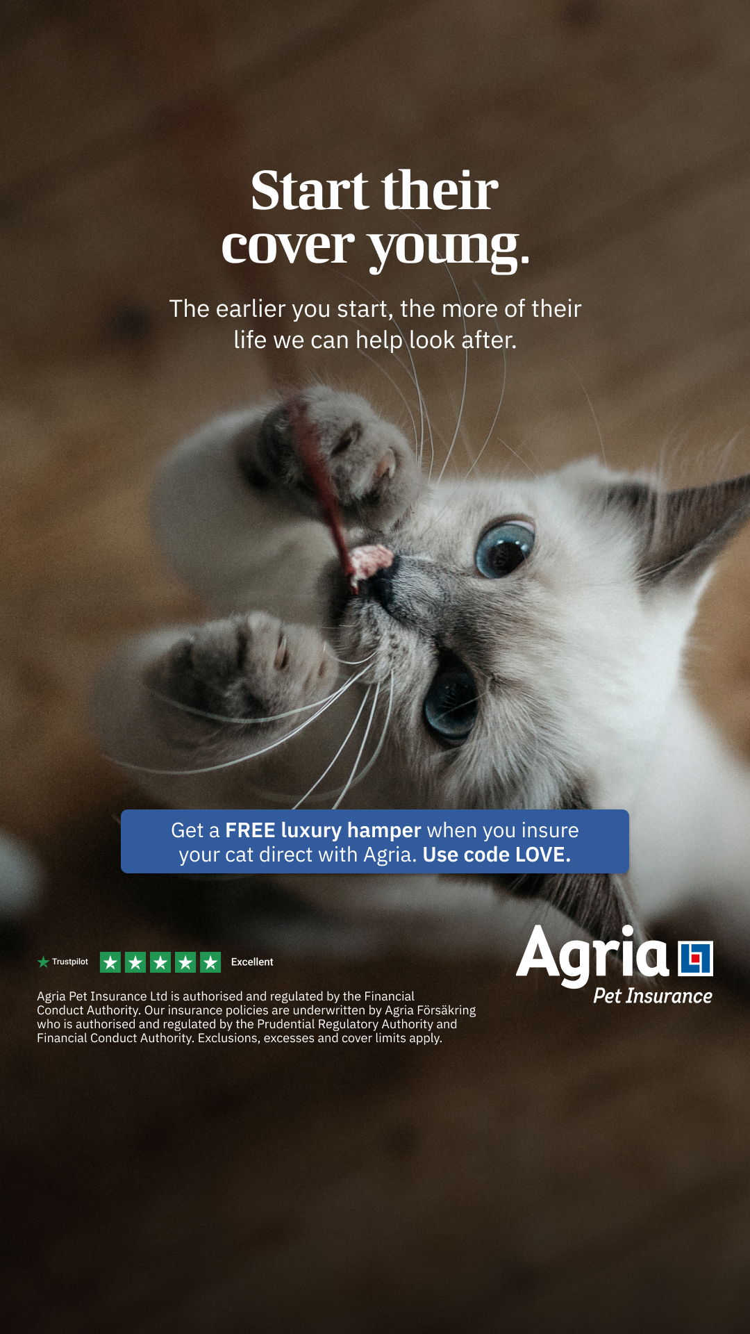 Agria Pet Insurance Facebook ad