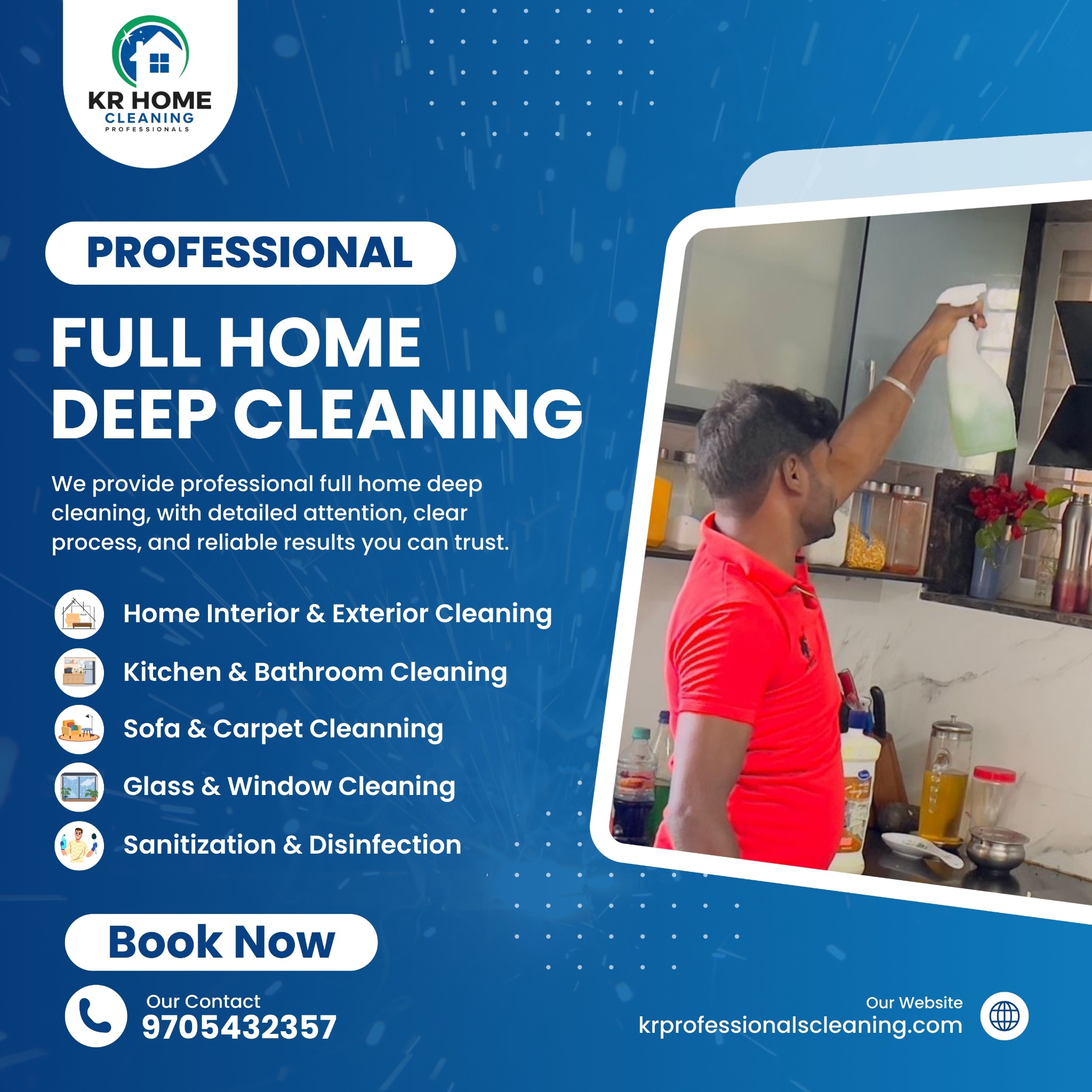 KR Home Clean Professionals Facebook ad