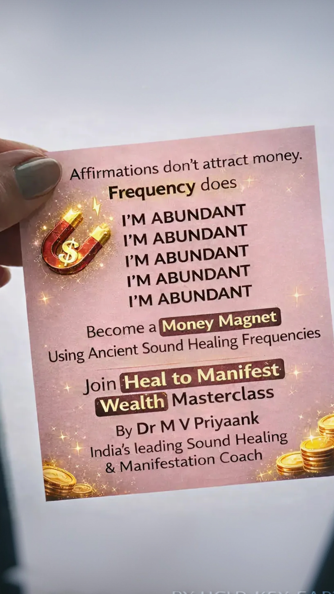 Consciousness Shastra Facebook ad: Heal Your Relationship With Money Using Ancient Sound…