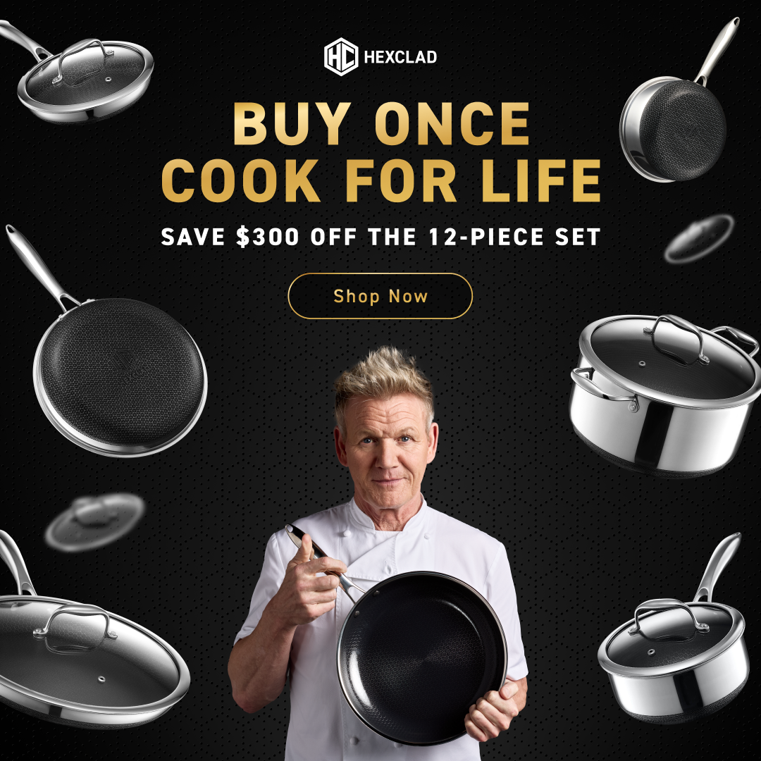 Gordon Ramsay Facebook ad: Invest Once. Cook for Life.