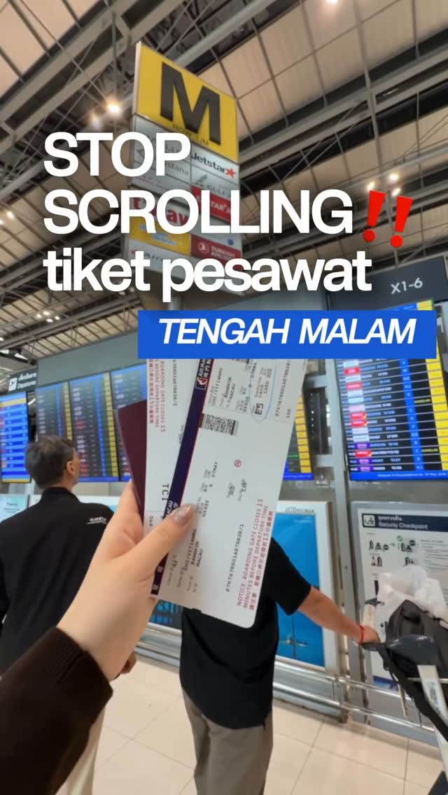luluhobitravel Facebook ad: STOP SCROLLING TIKET MALEM Mending pake cara ini